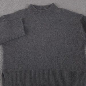 Rails Sweater Women Small Gray Miranda Cashmere Silk Blend Mock Neck Jumper